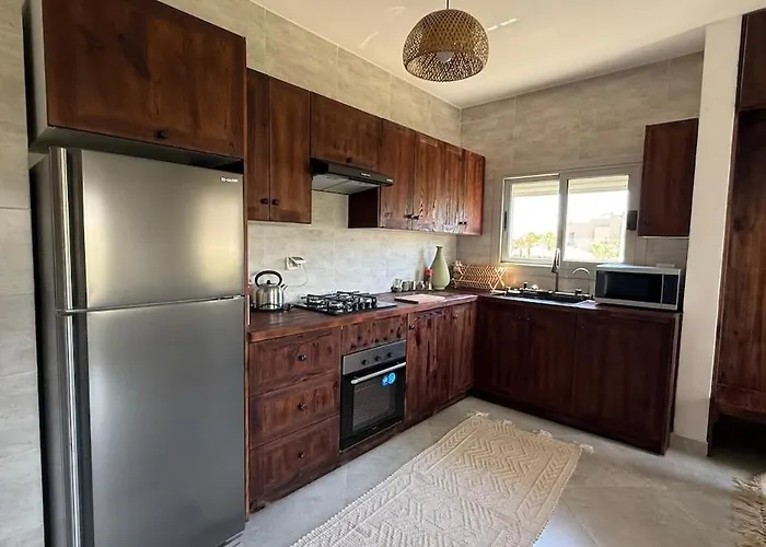 Stylish Wooden Boho 2br Einbay Direct Pool View Ain Sukhna